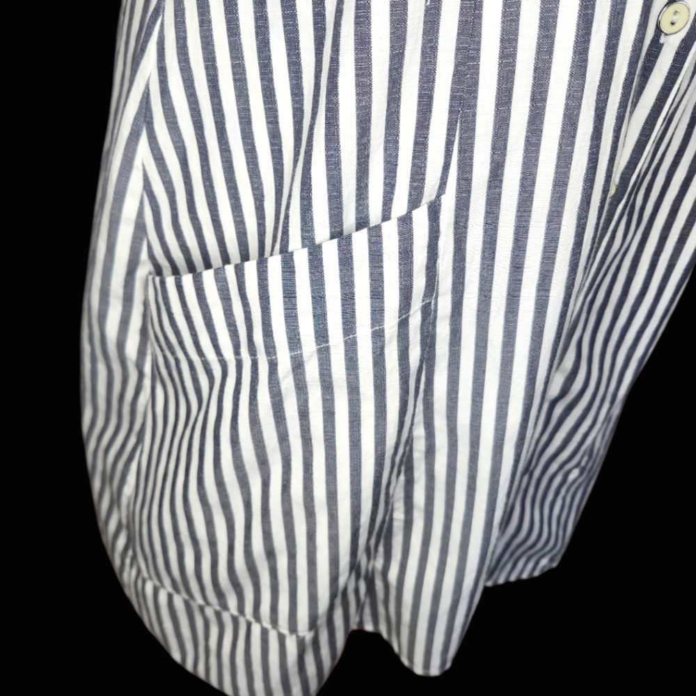 BP Striped Gray and White Dress - Large - Picture 2 of 8